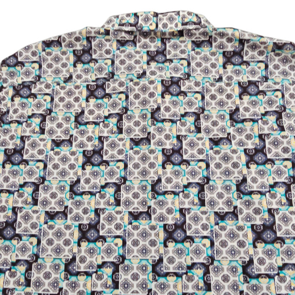 Robert Graham Shirt Mens 2XL Multicolor Geometric Button Down Long Sleeve Flip - Picture 4 of 16